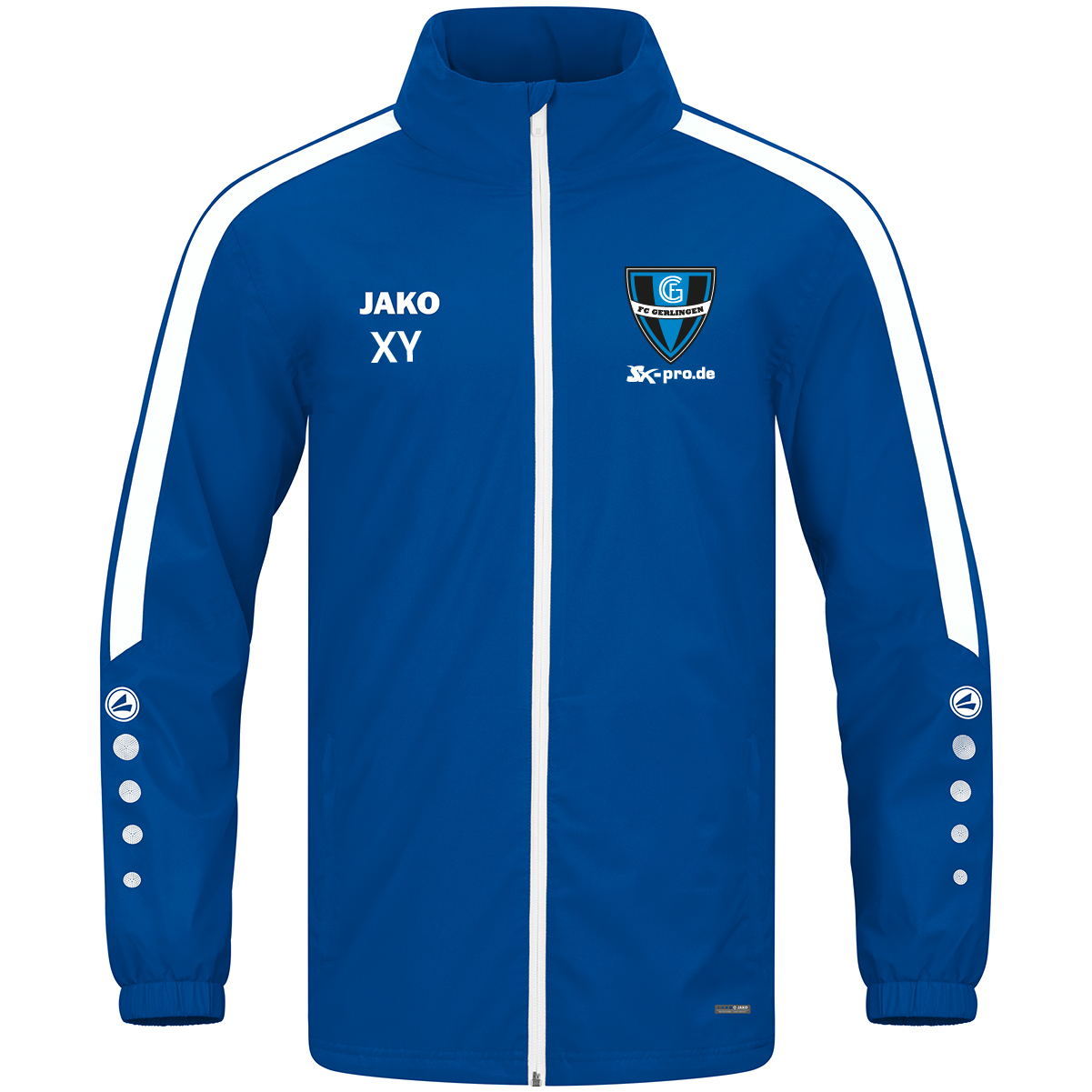 JAKO Allwetterjacke Power inkl.Wappen und Vereinsname (Initialen optional)
