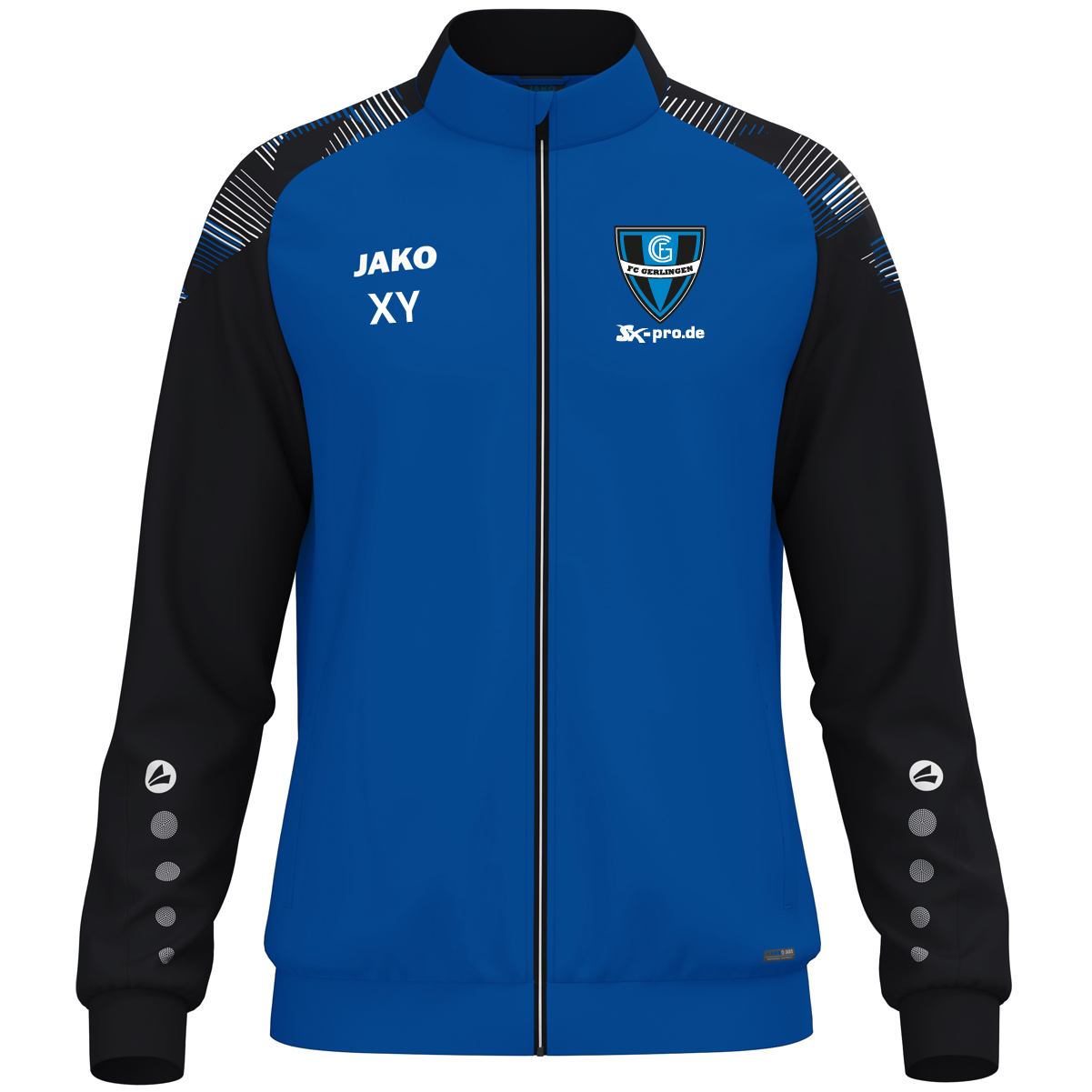 JAKO Polyesterjacke Sonic inkl.Wappen und Vereinsname (Initialen optional)