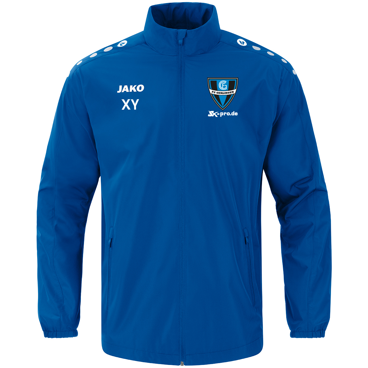 JAKO Allwetterjacke One inkl.Wappen und Vereinsname (Initialen optional)